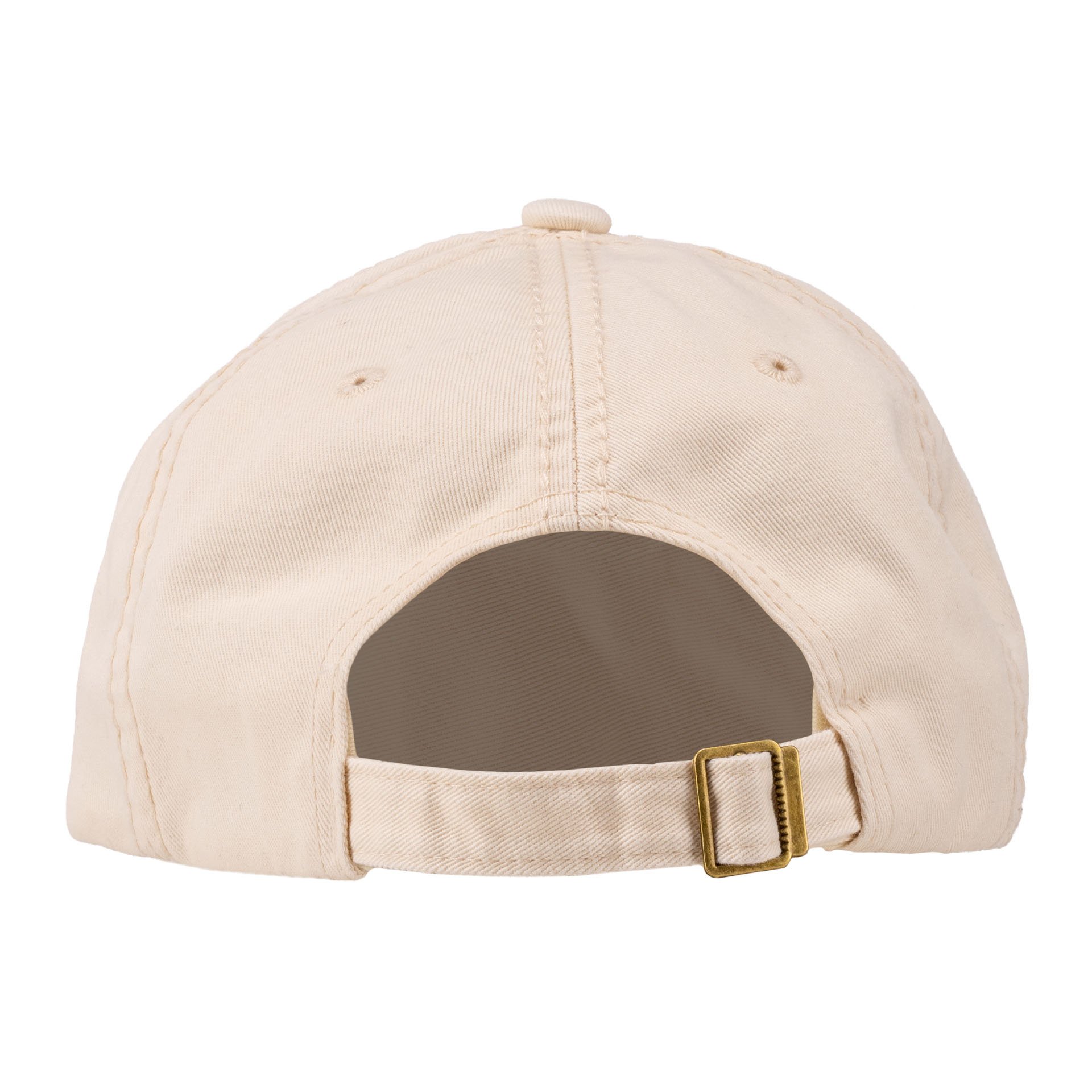 Vintage Cap with Embroidered Logo, White - Unisize